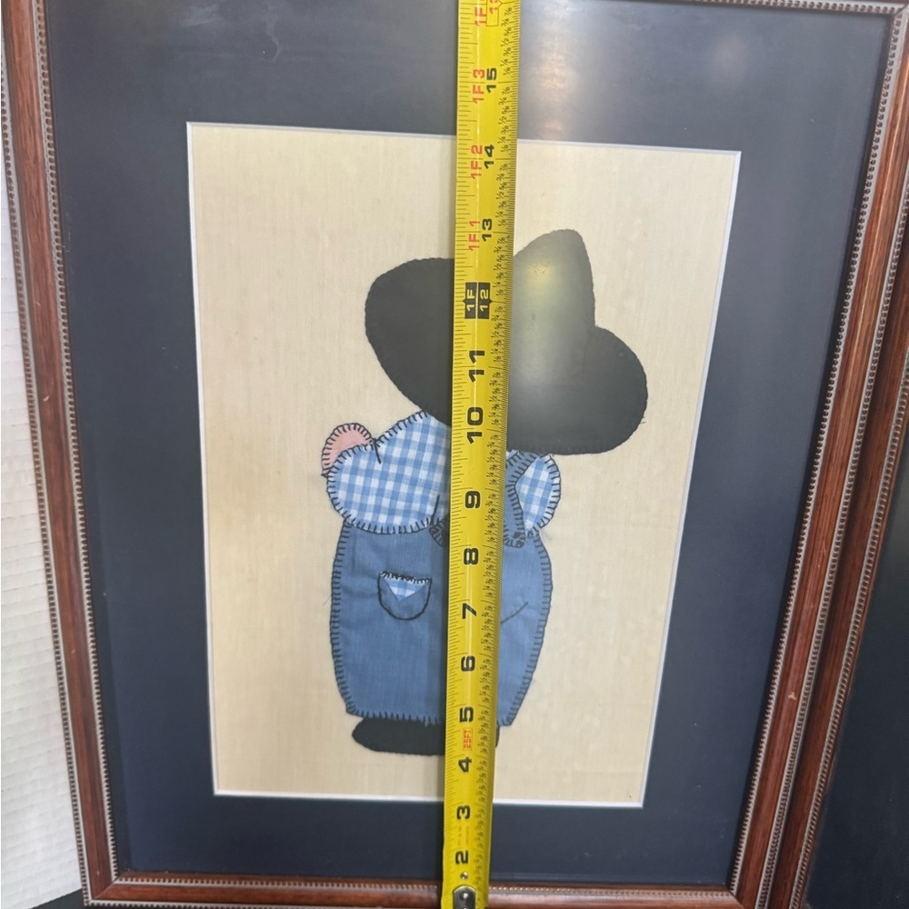 Framed Country Boy and Girl Art - Picture 6 of 9